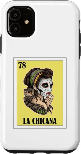 Vista 5 de iPhone 15 divertido diseño mexicano para chicanos - Funda La Chicana