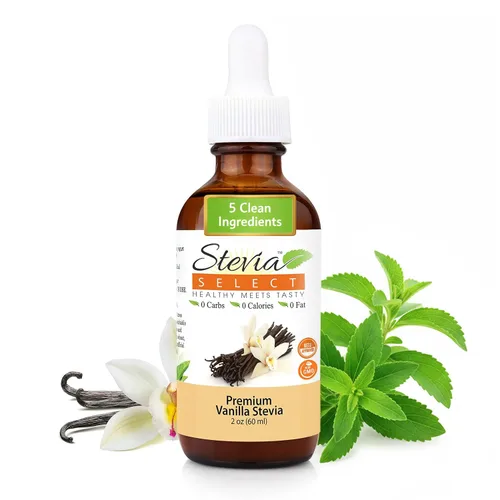 Vista 14 de Stevia Select Sabor a Cereza Negra Líquido de Stevia – Edulcorante Cero Calorías para Café, Té, Bebidas y Horneado, 100% Natural, Sin Eritritol
