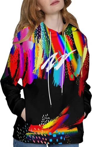 Vista 3 de YAJOOEY - Sudadera con capucha unisex con estampado 3D para hombres y mujeres.