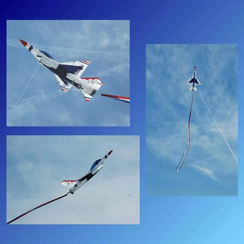 Vista 6 de Premier Kites Cometa Jet 3D - F16 Thunderbird