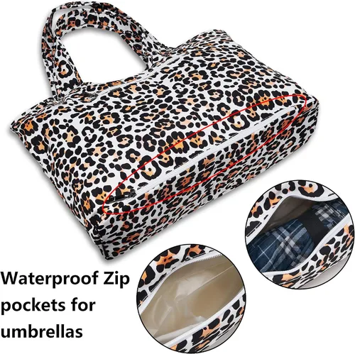 Vista 2 de ZOOEASS - Bolso grande de hombro para mujer, impermeable, multifunción, de nailon, para viaje