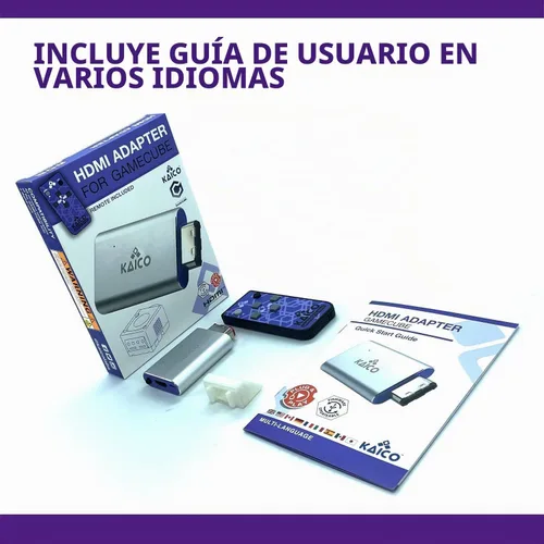 Vista 5 de Kaico Gamecube - Adaptador HDMI para Nintendo Gamecube DOL-001 con GCVideo