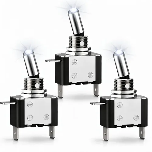 Vista 14 de Nilight Interruptor de Palanca de Polaridad Inversa de 4 Pines 2PCS Interruptores Basculantes Momentáneos de 12V 30A Encendido Apagado Encendido 2