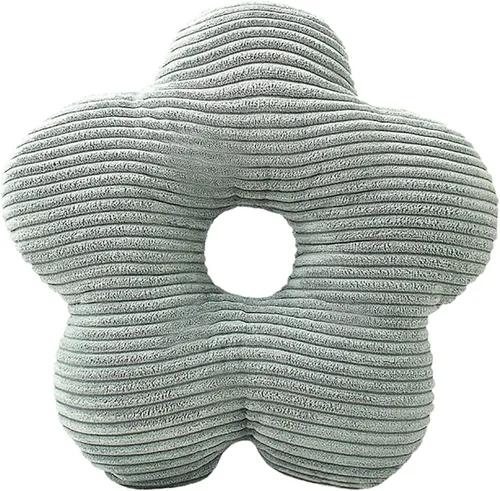 Vista 14 de Almohada de estilo nórdico suave con forma geométrica. Almohada de flores, almohadas de nube. La almohada. Cojín, cojín. Pelota, Marrón