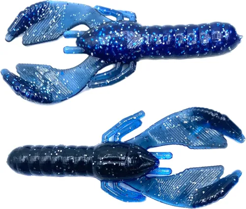 Vista 20 de Phat Pak Baits - Beasty Bug Jr Ned Rig Craw Finesse Bass Señuelo de pesca de plástico suave 20ct 2.8" Bicho Bama