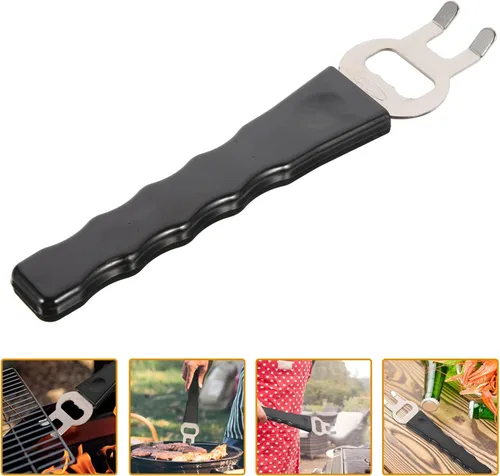 Vista 9 de SHERCHPRY Utensilios para hornear de arranque con aislamiento térmico para platos, soporte de red anti-caliente, abrazadera de plato elevador