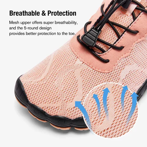 Vista 2 de HIITAVE - Zapatos de agua minimalistas para mujer, de secado rápido, para hacer natación, bucear, surfear, hacer deportes acuáticos, ir a