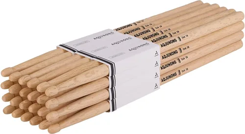 Vista 8 de Baquetas clásicas de madera de roble 2B (12 pares) Made of High-density Oak with Oval Tip, the Oversize Design That Produces a Louder Sound When