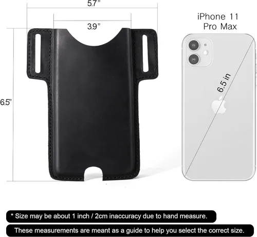 Vista 5 de Gentlestache Funda de cuero para teléfono celular, funda de piel con lazo para cinturón para Phone14 Pro Max/13 Pro Max, Galaxy S22 Ultra/S22+