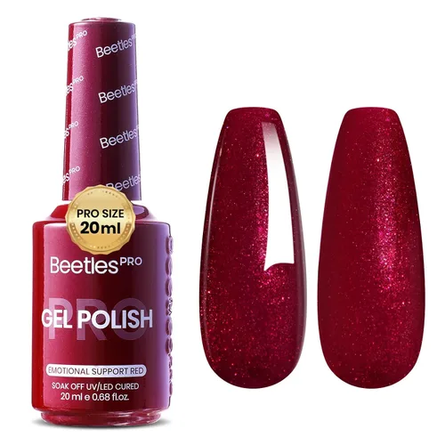 Vista 39 de Beetles PRO - Esmalte de gel blanco, color blanco de 0.7 fl oz A - Creme White Ansiedad de calma