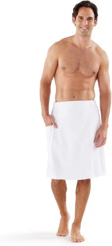 Vista 11 de Boca Terry - Toalla para hombre, 100% algodón, toalla de cintura elástica para ducha, spa, sauna, gimnasio, segura y ajustable Terry cloth shower