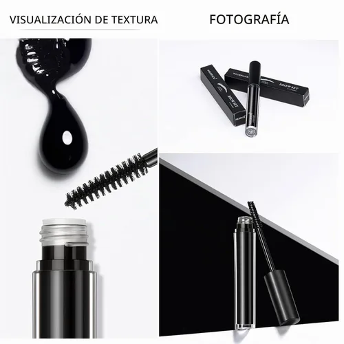 Vista 5 de DAGEDA Gel de ajuste de cejas negro, gel para arreglar las cejas, impermeable y a prueba de sudor, reparación de cejas líquido, estilo de salón