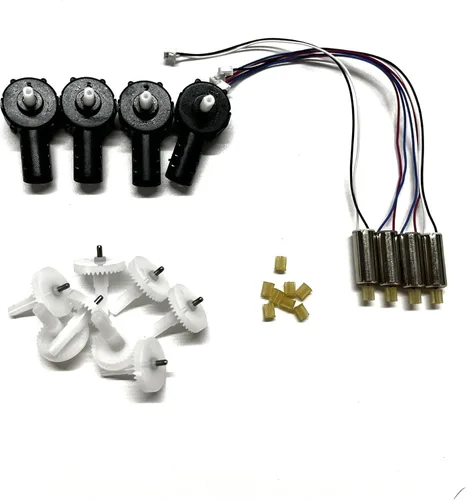 Vista 9 de Ajuste para E88 S89 P5-Pro RC Drone Accesorios Motores Shell Motor Case Engranajes Kit de piezas de repuesto (borgoña)