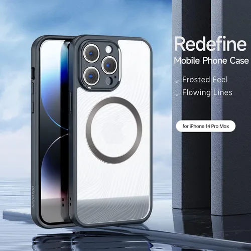 Vista 2 de Funda transparente de lujo para iPhone 14 Pro Max, funda para iPhone 14 Pro Max con purpurina de líneas fluidas para mujeres/hombres