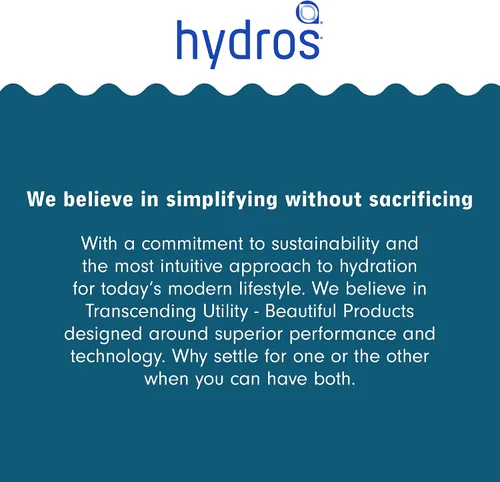 Vista 7 de Hydros Paquete de 2 recambios de filtro, tecnología patentada Fast Flo, filtros de agua de repuesto para jarras Hydros y botellas, filtros de 40