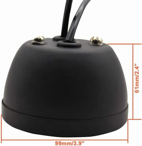 Vista 6 de 2 luces traseras LED vintage Duolamp de 12 V, indicador de parada trasera con luz de funcionamiento, intermitentes, lámpara de matrícula, lente