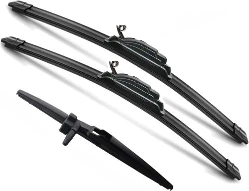 Vista 8 de JustCar - 3 limpiaparabrisas para Jeep Wangler 2007-2017 y Jeep Wrangler JK 2008-2018, repuesto de equipo original - 15, 15 y 12E pulgadas - juego