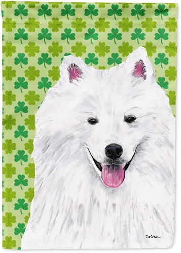 Vista 132 de Caroline's Treasures SS4442GF Affenpinscher Bandera de jardín con retrato de trébol del día de San Patricio para buzón, bandera decorativa