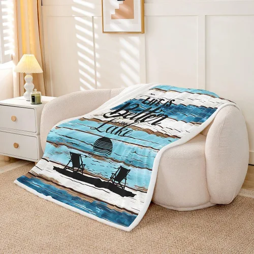 Vista 21 de Erosebridal Manta náutica de ancla, forro polar con brújula oceánica de 40 x 50 pulgadas para niños, niñas, adolescentes, adultos, decoración