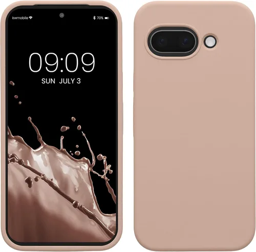 Vista 242 de kwmobile Funda Compatible con Google Pixel 6 Pro - Funda de Teléfono de Silicona TPU con Acabado Suave - Azul Caribe