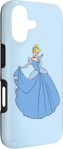 Vista 3 de Disney Funda para iPhone 17 con diseño de princesa Cenicienta en azul