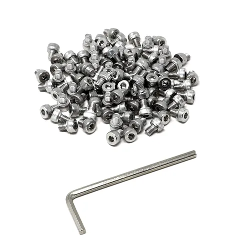 Vista 247 de iexcell Kit de tornillos de cabeza hexagonal de acero inoxidable 304, 100 unidades M2 x 0.157 in, paso de rosca de 0.016 in