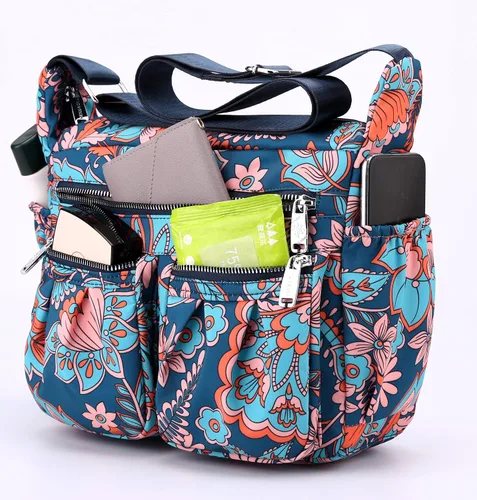Vista 4 de Nawoshow Bolso de hombro para mujer, con múltiples bolsillos, bolso cruzado con asa superior