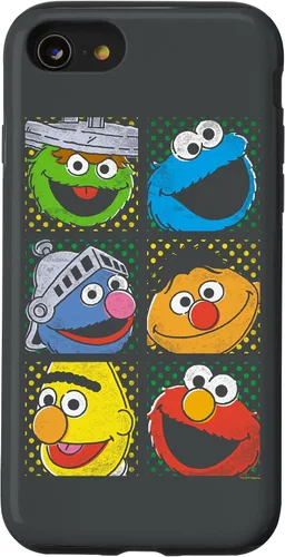 Vista 18 de Funda para iPhone 16 Sesame Street Group Squares