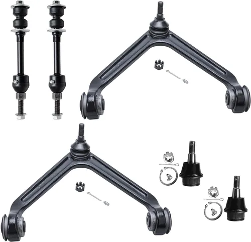 Vista 156 de Detroit Axle - Kit de brazos de control delantero para Chevy Silverado 1500 GMC Sierra 1500 GMC Sierra 1500 Avalanche Yukon Tahoe Escalade ESV EXT