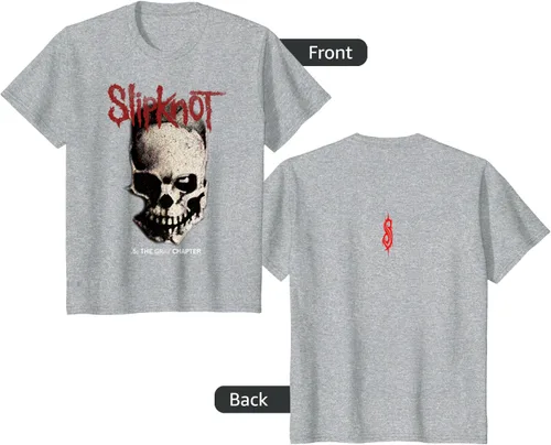 Vista 26 de Slipknot Tribal Calavera playera, niños 12, Rojo