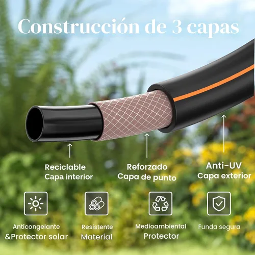 Vista 2 de Giraffe Tools Leader Hose 2 pies x 5/8 pulgadas, manguera de agua corta