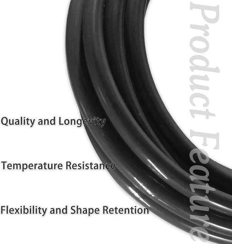 Vista 4 de Kit de Tubo de Aire Neumático MSAEIQUN Manguera de Aire de PU Negra Tubo de Tubería 1/2" DE 3/8" DI 12 Metros 39.4ft para Línea de Aire o Negro