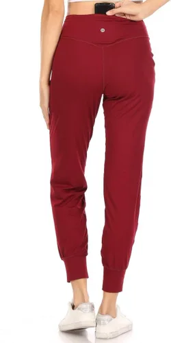 Vista 26 de Leggings Depot ActiveFlex Jogger - Pantalones de yoga para mujer con bolsillos Negro