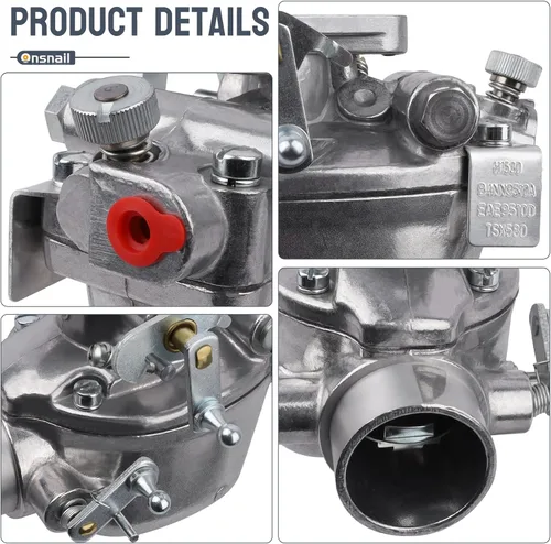 Vista 8 de Carburador EAE9510D para Ford 600 620 630 640 650 660 700 740 800 820 840 850 860 900 950 960 NAA Tractor con Carburador Marvel-Schebler TSX580 134
