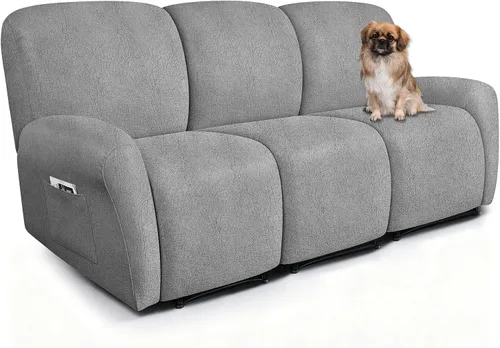 Vista 48 de ANARACHON Fundas para Sillas Reclinables Tipo Cuero, 4 Piezas Funda para Sillón Reclinable Lazy Boy, Protector de Muebles - Funda Suave Lavable