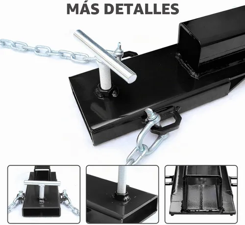 Vista 3 de EBESTTECH - Accesorio de enganche de remolque para montacargas, 1 unidad, accesorio de enganche de remolque de horquilla receptor de 2 pulgadas 1