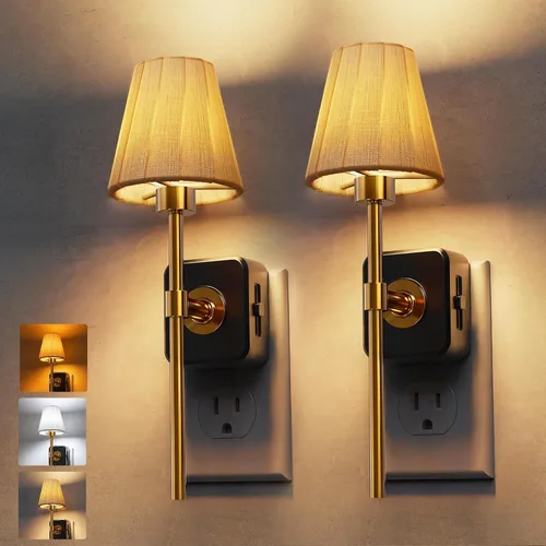 Vista 34 de L LOHAS LED Luz nocturna, luces nocturnas modernas que se enchufan a