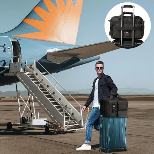 Vista 9 de COSCOOA Bolso de mensajero táctico, maletín táctico para hombre, bolso militar para portátil, bolso de hombro