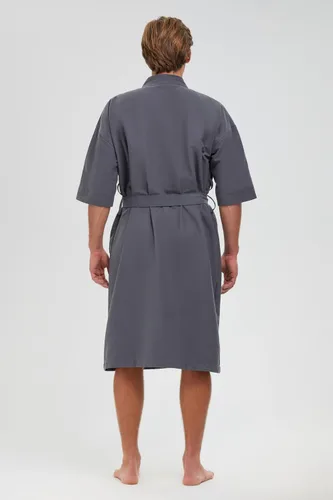 Vista 3 de MONARCH Chamois - Bata de microfibra tipo kimono para hotel, ligera, absorbente, suave, para spa, ciprés