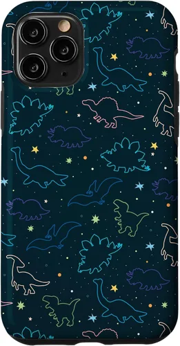 Vista 29 de Funda con diseño de dinosaurio de color lindo para iPhone 17