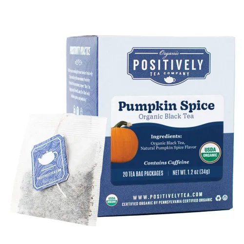 Vista 66 de Bolsas de hojas sueltas para té. Orgánicas por USDA. Positively Tea LLC.