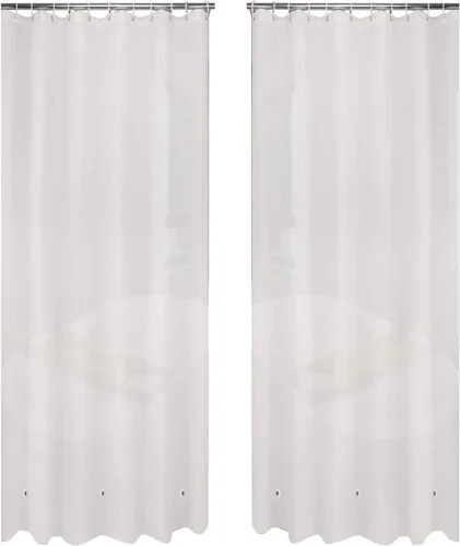 Vista 10 de Ghooss PEVA 4G - Forro para cortina de ducha (paquete de 2), forro de baño, 72 x 72 pulgadas, transparente