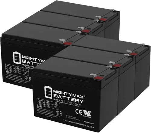 Vista 12 de Mighty Max Battery - ML15-12 - Batería SLA de 12 V, 15 Ah