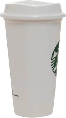 Vista 5 de Starbucks Juego de 5 vasos reutilizables de 16 onzas para bebidas calientes con tapa