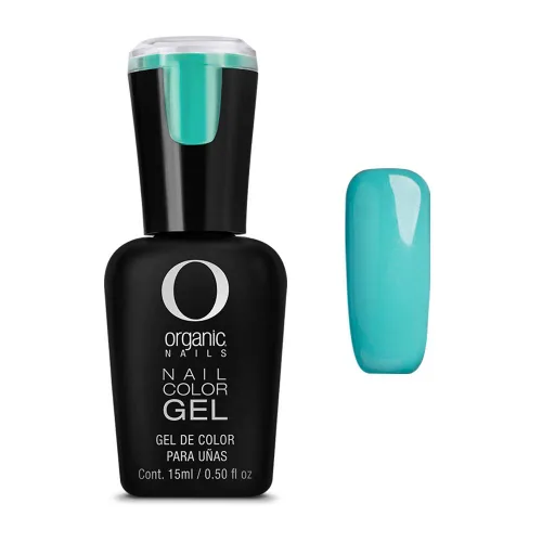 Vista 5 de Organic Nails Helado Gel de color 0.5 fl oz azul. morado, lila, menta, rosa Daisy