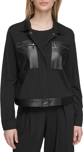 Vista 2 de Calvin Klein Women's Jacket Knit Zip Front