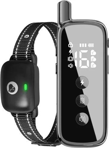 Vista 12 de Collar de choque para perro, collar de entrenamiento para perros con control remoto para perros pequeños, medianos y grandes, collar electrónico
