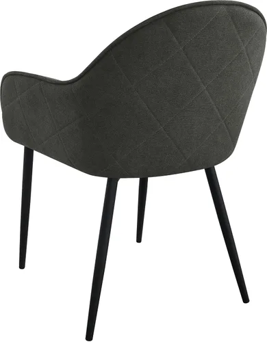Vista 8 de Coaster Home Furnishings - Emma - Juego de 2 sillones de tela - Patrón de diamantes, asiento tapizado, brazos inclinados - Modernas - Comedor
