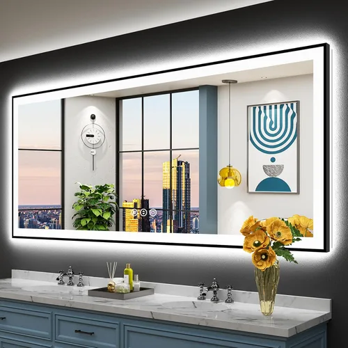 Vista 35 de 24x32 LED Bathroom Mirror, Backlit & Front Lit Lighted Mirror Retroiluminado+luz frontal