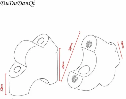 Vista 4 de Abrazadera de manillar de motocicleta para Benelli TRK502 TRK 502 2016-2017 Accesorios de motocicleta CNC Aluminio Manillar Abrazadera elevada